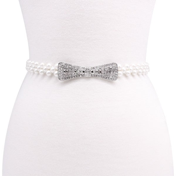 Bow Rhinestone Belt – Bee Petite