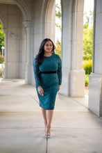 Load image into Gallery viewer, In Love With You Lace Dress (Teal)