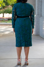 Load image into Gallery viewer, In Love With You Lace Dress (Teal)