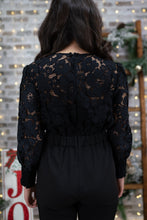 Load image into Gallery viewer, Black Lace Jumpsuit