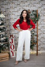 Load image into Gallery viewer, Wide Leg Trousers (White)