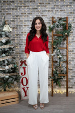 Load image into Gallery viewer, Wide Leg Trousers (White)