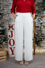Load image into Gallery viewer, Wide Leg Trousers (White)