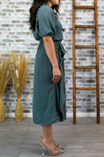 Load image into Gallery viewer, Ruffle me Gently Olive Dress