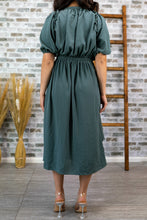 Load image into Gallery viewer, Ruffle me Gently Olive Dress