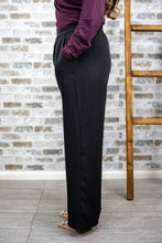 Load image into Gallery viewer, Wide Leg Trousers (Black)