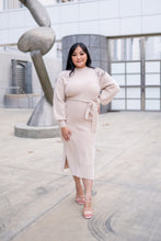 Load image into Gallery viewer, Wrapping You With Love Sweater Dress (Taupe)