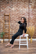 Load image into Gallery viewer, Black Lace Jumpsuit