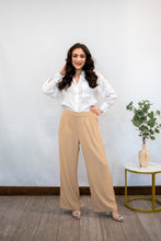 Load image into Gallery viewer, Wide Leg Trousers (Khaki)