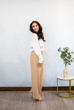 Load image into Gallery viewer, Wide Leg Trousers (Khaki)