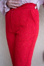 Load image into Gallery viewer, I Love Beeing with You Petite Lace Pants (Red)