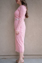 Load image into Gallery viewer, In Love With You Pink Lace Dress