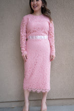 Load image into Gallery viewer, In Love With You Pink Lace Dress