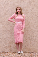 Load image into Gallery viewer, In Love With You Pink Lace Dress