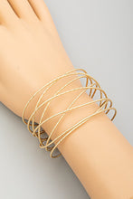 Load image into Gallery viewer, Metallic Cuff Bracelet (Gold)
