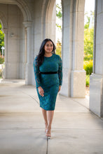 Load image into Gallery viewer, In Love With You Lace Dress (Teal)
