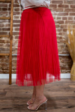 Load image into Gallery viewer, Love Me Like You Do Red Tulle Skirt
