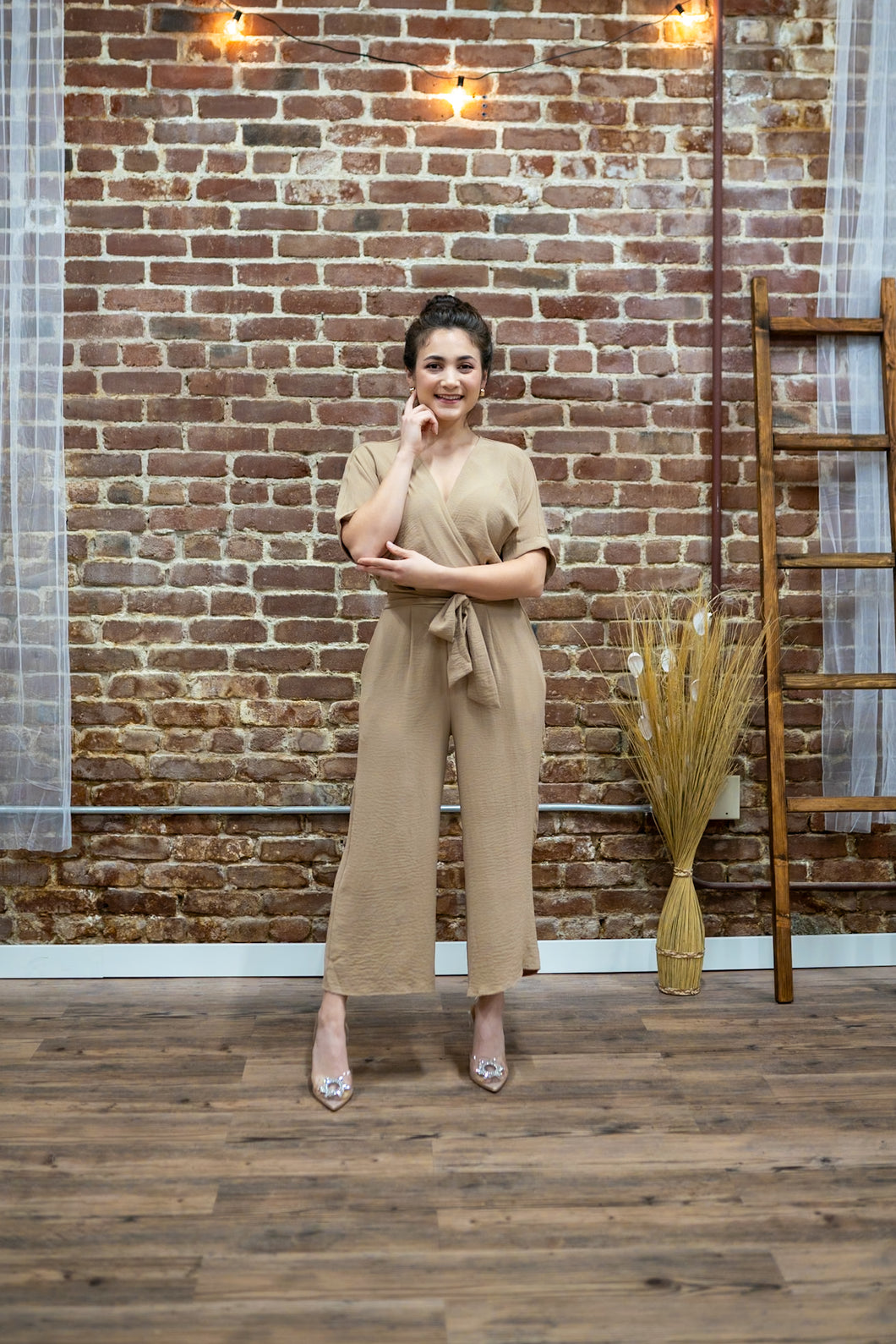 Ready for You Jumpsuit (Taupe)