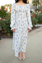 Load image into Gallery viewer, Blue Floral Maxi Dress
