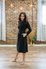 Load image into Gallery viewer, Honeydrizzle Long Sleeves Dress (Black)
