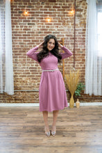 Load image into Gallery viewer, Honeydrizzle Long Sleeves Dress (Mauve)
