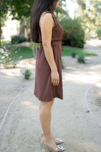 Load image into Gallery viewer, Brown Vest Wrapped Dress
