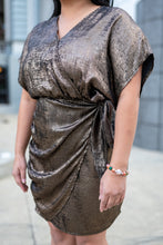 Load image into Gallery viewer, Dance the Night Away Metallic Mini Dress
