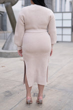 Load image into Gallery viewer, Wrapping You With Love Sweater Dress (Taupe)
