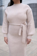 Load image into Gallery viewer, Wrapping You With Love Sweater Dress (Taupe)
