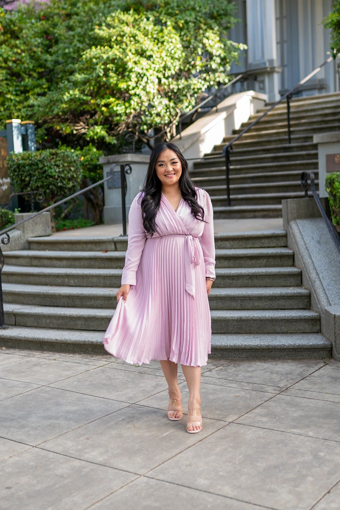 spring new pleated dress Sweet Serenade Midi (Rose) Small AW24_Silk making it a smarter ASHLEYlauren Beaded Choker Prom Size:M 6/8