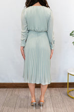Load image into Gallery viewer, Sweet Serenade Pleated Midi Dress (Sage)
