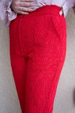 Load image into Gallery viewer, I Love Beeing with You Petite Lace Pants (Red)
