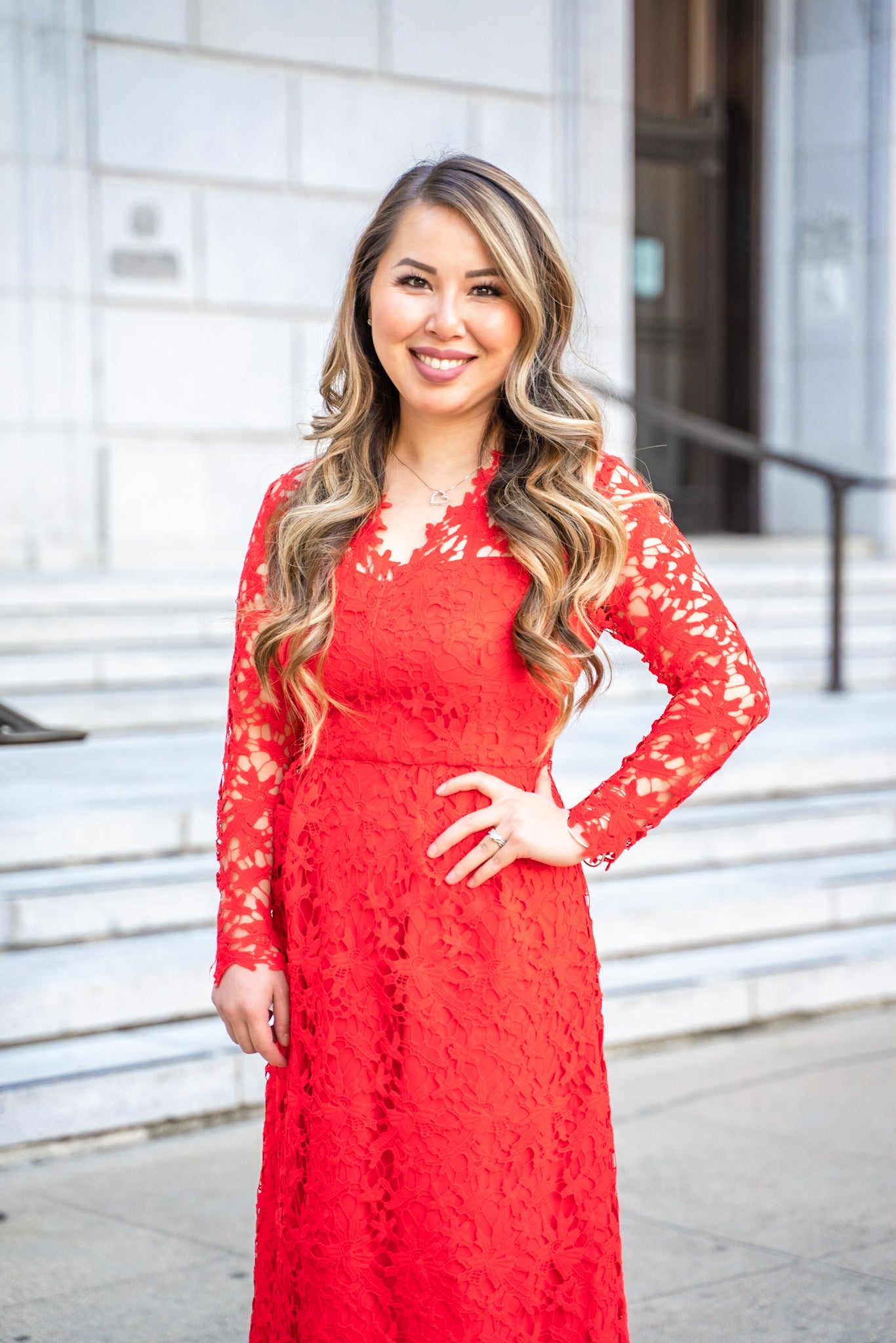 Beautiful in Red Lace Petite Midi Dress XX-Small Beautiful in Red Lace Petite Midi Dress XX-Small